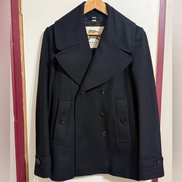 Burberry Jackets & Blazers - Burberry London Peacoat Womens Size 8-Black-Like NEW